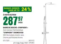 BMR BARRE DE DOUCHE  SYMPHONY  offer