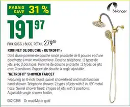 BMR ROBINET DE DOUCHE  RETROFIT  offer