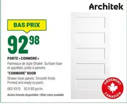 BMR PORTE  CONMORE  offer