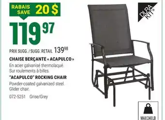 BMR CHAISE BERÇANTE  ACAPULCO  offer