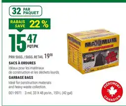 BMR SACS À ORDURES offer