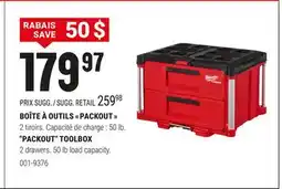 BMR BOÎTE À OUTILS  PACKOUT  offer