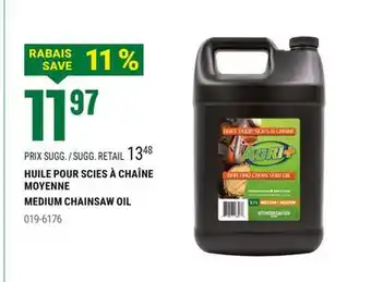 BMR HUILE POUR SCIES À CHAÎNE offer