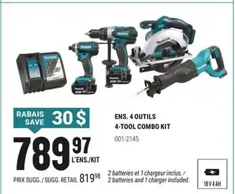 BMR ENS. 4 OUTILS offer