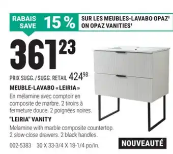 BMR MEUBLE-LAVABO  LEIRIA offer