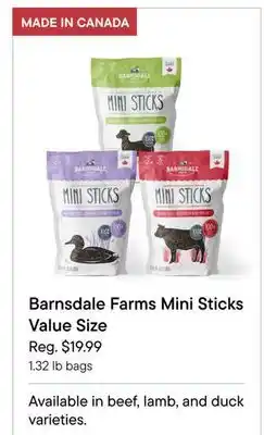 Petvalu Barnsdale Farms Mini Sticks Value Size offer