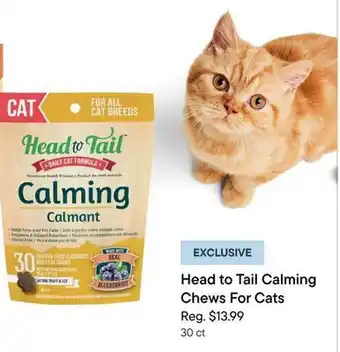 Petvalu Head to Tail Calming Chews For Cats offer