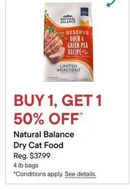 Petvalu Natural Balance Dry Cat Food offer