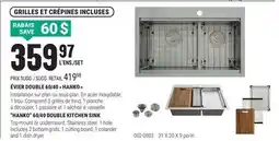 BMR ÉVIER DOUBLE 60/40  HANKO  offer