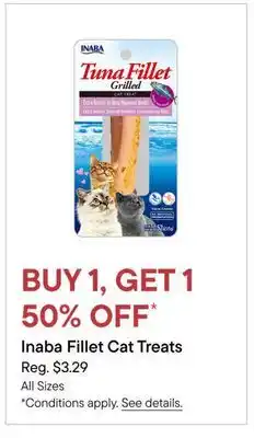 Petvalu Inaba Fillet Cat Treats offer