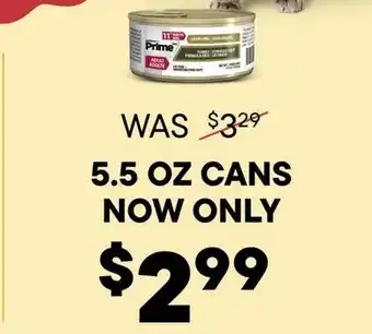 Petvalu ALL Performatrin Prime Cat Food offer
