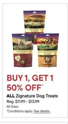 Petvalu All Zignature Dog Treats offer