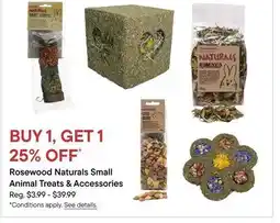 Petvalu Rosewood Naturals Small Animal Treats & Accessories offer