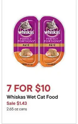 Petvalu Whiskas Wet Cat Food offer