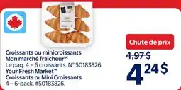 Walmart Your Fresh Market Croissants or Mini Croissants offer