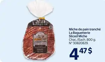 Walmart La Baguetterie Sliced Miche offer