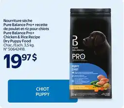 Walmart Pure Balance Pro+ Chicken & Rice Recipe Dry Puppy Food offer