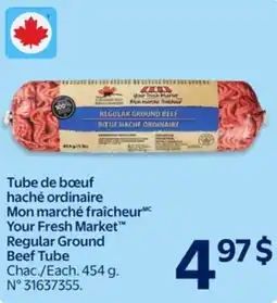 Walmart Your Fresh Marker Regular Ground Beef Tube offer