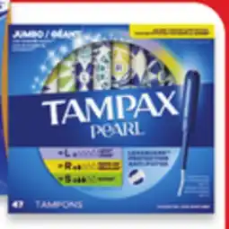 Walmart Tampax Pearl or Radiant Tampons 3B - 50s offer