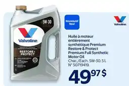 Walmart Restore & Protect Premium Full Synthetic Motor Oil offer