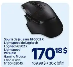 Walmart Logitech G502X LightSpeed Wireless Gaming Mouse offer
