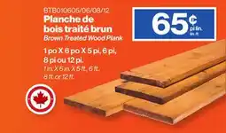 Patrick Morin Brown Treated Wood Plank offer