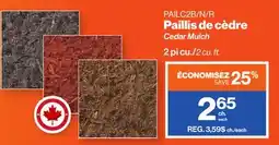 Patrick Morin Cedar Mulch offer