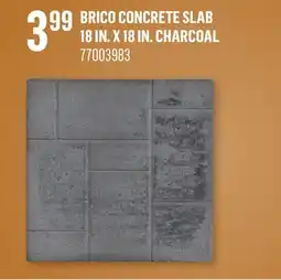 Canac Brico Concrete Slab 18 in. x 18 in. Charcoal offer
