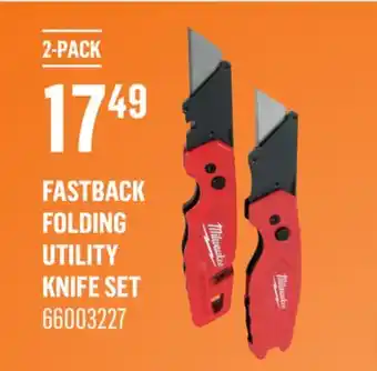 Canac Fastback Folding Utility Knife Set offer