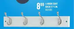 Canac 4-Hook Coat Rack 17 3/4 in offer