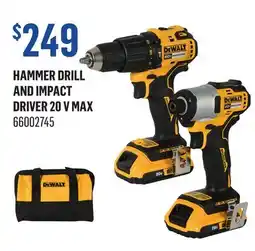 Canac Hammer drill and impact driver 20 V MAX offer
