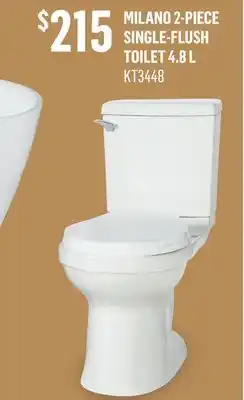 Canac Milano 2-Piece Single-Flush Toilet 4.8 L offer