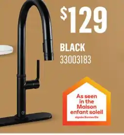 Canac Federico 1-Handle Pull-Out Kitchen Faucet Black offer