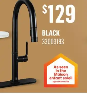 Canac Federico 1-Handle Pull-Out Kitchen Faucet Black offer