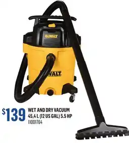 Canac Wet and dry Vacuum 45,4 L (12 US Gal) 5.5 HP offer