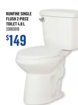 Canac Runfine Single Flush 2-Piece Toilet 4.8 L offer