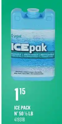 Canac Ice Pack offer