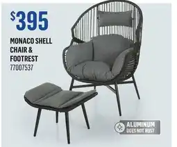Canac Monaco Shell Chair & amp Footrest offer