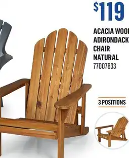 Canac Acacia wood Adirondack Chair offer