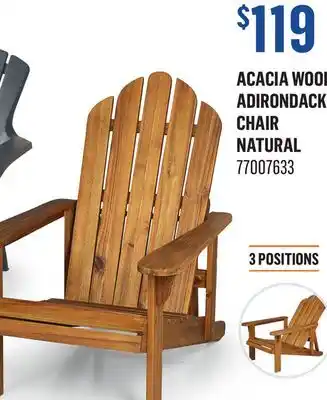 Canac Acacia wood Adirondack Chair offer