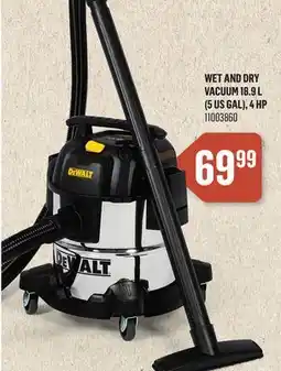 Canac Wet and Dry Vacuum 18.9 L (5 US Gal), 4 HP offer