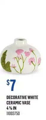 Canac Decorative White Ceramic Vase offer