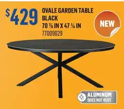 Canac Ovale Garden Table offer