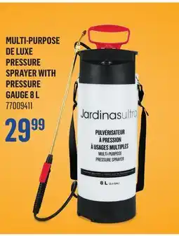 Canac Multi-Purpose De Luxe Pressure Sprayer With Pressure Gauge 8 L offer