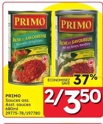 Rossy PRIMO Asst. sauces offer