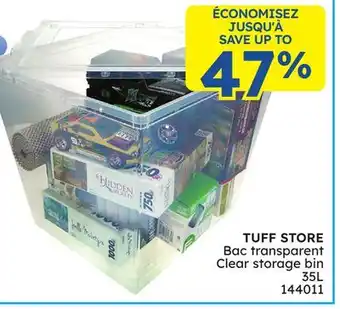 Rossy TUFF STORE Clear storage bin offer