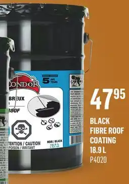 Canac Black Fibre Roof Coating 18.9 L offer