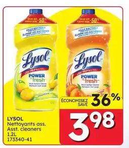 Rossy LYSOL Asst. cleaners offer