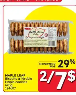 Rossy Maple cookies offer