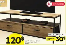 Rossy TV stand with shelf offer